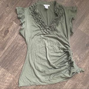 Olive Green Top